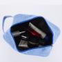 Customized Logo Private Label Large Capacity Storage Bag Polyester Toiletry Bag Eco-friendly Cosmetic Bag With Handle