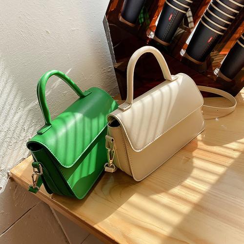 2024 Autumn New Fashion Portable Small Square Thread Open Bag Messenger Pu Women's Bag China Wholesale PU Ladies Shoulder Bag
