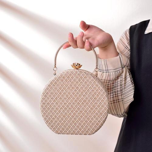Markdown sale superior quality womens clutch bag multi-colors flower shape button lock round evening bags