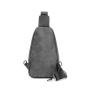 Sling Backpack Canvas Crossbody Hiking Bag With PU And Large Capacity Lightweight For Outdoor Activities