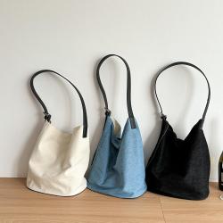 New bag women's all-match casual Messenger shoulder bag denim canvas niche large capacity tote large bag