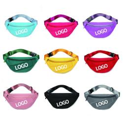 custom logo luxury fashion outdoor multifunctional cross body sling black waist bag waterproof fanny pack for women