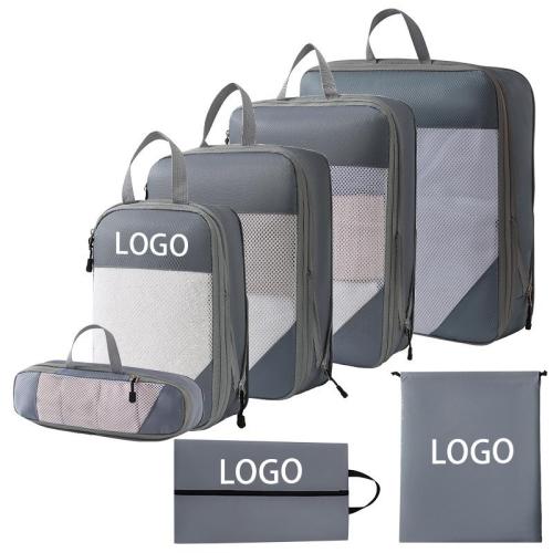 personalized private label best quality travel accessories luggage organizer lightweight 7 piece set packing cubes