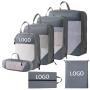 personalized private label best quality travel accessories luggage organizer lightweight 7 piece set packing cubes