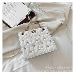 Large Capacity Women's Bag 2023 New Fashion Korean Version Messenger Chain Bag Diamond Lattice Fashion Shoulder Bag