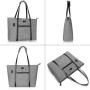 USB Port Laptop Tote Bag for Women Compatible with MacBook 17-17.3 inch Notebook  Chromebook Lightweight