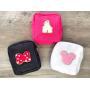 New Trends Best Bridesmaid Gift DIY Letter Patches Mini Nylon Cosmetic Makeup Bag Travel Toiletries Bag Nylon Pouch