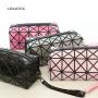 Makeup Tool Storage Bag Foldable Rhombus Folding Grid Travel Cosmetic Organizer Shower Bathroom Bag for Men Women
