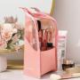 Pink Customize Cosmetic Pouch Waterproof Makeup Cosmetic Pouch Bag for Women Mini Travel Toiletry Bags Pouch Storage Bags