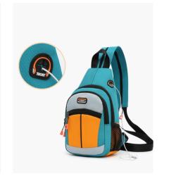 Gelory Custom Logo Crossbody Bag Waterproof Chest Bag Men Women Messenger Bags With Headphone Hole