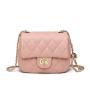 Wholesale 2024 Female Designer Pu Leather Ladies Fashion Women Quilted Chain Shoulder Mini Crossbody Flap Purses Handbags  Bags