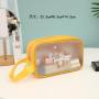 2024 custom logo Printing Carton Clear Pvc Wash Bag Toiletry Waterproof Plastic Travel Makeup Bag