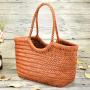 Custom Handmade Woven Luxury Genuine Leather Tote Bags Handbags For Women