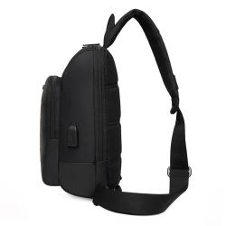 China factory small sports trend solid color men chest bag leisure single shoulder messenger bags