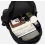 HR176 Men's Leisure Business Computer Bag Oxford Reduce Pressure Travel Sports Backpack Spliced Waterproof Laptop Insert Bag