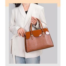 OEM1001 Women Handbag Sets New Fashion Ladies Luxury Retro Shoulder Bag Purse Card Holder PU Leather Mother Bag