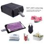 New Arrivals Black Portable Compressed Travel Waterproof Shoe Bag Zipper Storage Pouch Bags