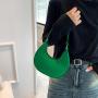 Solid color ladies hand bag 2024 trend Korean style summer new stone pattern armpit bag leisure shoulder bag for women handbag