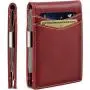 Money Clip Wallet Cards Holders RFID Leather Mens Wallet Slim Money Clip Wallets