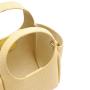 Factory Wholesale Beach Woven Tote Bag PU Leather Handbags Straw Bucket Bags for Women