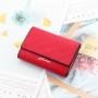 OEW033 New Women Purses Luxury Card Holder Pu Leather Wallets for Women Fashionable Short Solid Color Money Poceket