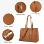2023 LOVEVOOK women laptop tote bag canvas lightweight office computer bags 15.6in laptop layer custom laptop handbags for women