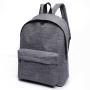 2024 Trendy Pure Color Canvas School Bag College Style Backpack Men's Fashion Travel Bag Backpack