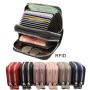 New Arrival  Custom Genuine Leather Rfid Blocking ATM Bank Credit Card Holders Wallets Coin Purse