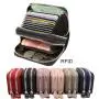 New Arrival  Custom Genuine Leather Rfid Blocking ATM Bank Credit Card Holders Wallets Coin Purse