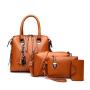 Hot Selling 2022 Fashion European Exquisite Tassels Ladies Shoulder Bag High Quality PU Leather 4 pcs Handbag Sets For Women
