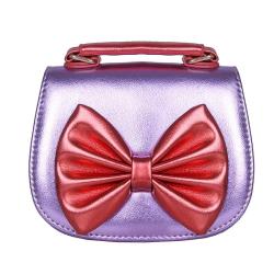 Wholesale Child Kids Small Handbag Purse Fashion Bow Reversible Sequin Crossbody Bag for Girls