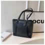 Wholesale  Fashion Commuting Bag Office Black Ladies Shoulder Bag Leather Tote Bag For Women