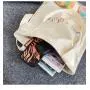 Custom Canvas Women's Bag Embroidery Zipper 0ne-shoulder Doll Bag Tote Bag Niche Design Logo PVC Transparent Window