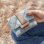 2024 Autumn New Short Wallet Korean Ins Fresh And Fashionable Flower Pattern Buckle Women's Student Zero Customs Wallet