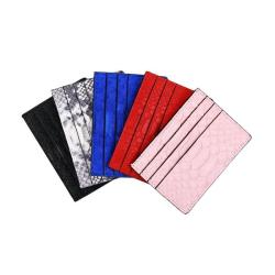 OEM ODM Custom Brand Name Real Skin Leather Classic Luxury Credit Card Holder Wallet Business ID Card Holders