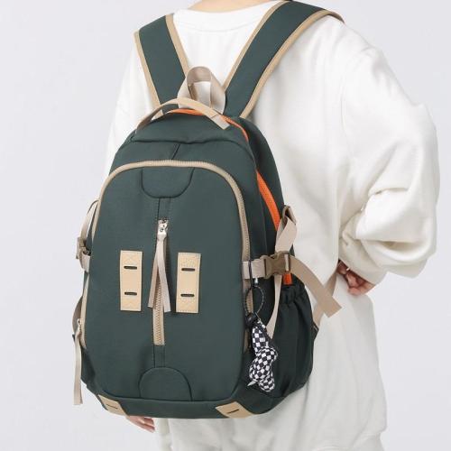ZR827 New Schoolbag Backpack Fashion High Capacity Unisex Computer Laptop Bag Nylon High School Students Letter Backpack Trend