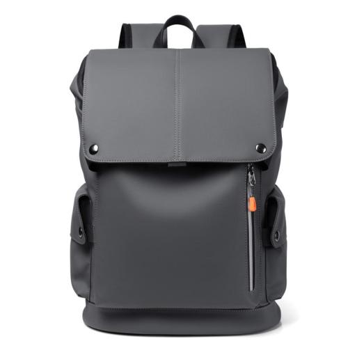 New Design Large Capacity Men's Travel Backpack Waterproof PU Leather Trendy Business Laptop Backpack Wholesale