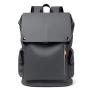 New Design Large Capacity Men's Travel Backpack Waterproof PU Leather Trendy Business Laptop Backpack Wholesale