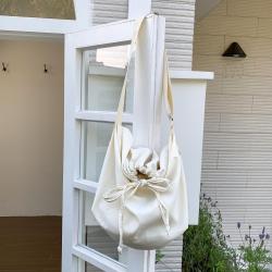New Design Summer Casual One Shoulder Nylon Bag Neutral Trend Crossbody Bag Minimal Strap Fold Large Capacity Tote Bag