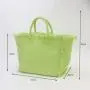 New Arrivals Ladies Girls 6 Colors Reusable Eco-friendly Tassels Shopping Tote Bag Letter Patched Cotton Tote Bag
