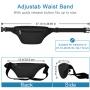 Wholesale Custom Luxury Unisex Large Black Color Casual Durable Thicken Nylon Fabric Cycling Travel Hiking Fanny Pack Waist Bag
