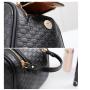 Luxury Custom Women and Men Weaved Leather Dopp Kit Make Up Bag