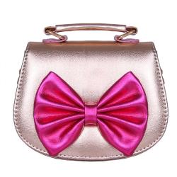 Wholesale Child Kids Small Handbag Purse Fashion Bow Reversible Sequin Crossbody Bag for Girls