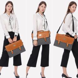 2024 Wholesale custom fashion lightweight waterproof trendy crossbody shoulder business messenger bag laptop briefcase unisex