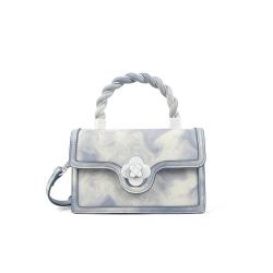 Women 2022 Ins Designer Metal Handle Mini Hand Bags Leather Purses and Handbags Ladies Shoulder Crossbody Bags