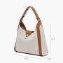 Guangzhou Factory Customized Brand Tote Bag Large Capacity Elegant Ladies Underarm Canvas Bag Fashion Shoulder Bag For Women