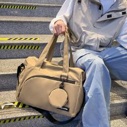 HR759 Unisex Carrying Short Distance Travel Bag Nylon Business Trip Large Reinforced Luggage Bag Leisure Bag with Small Purse