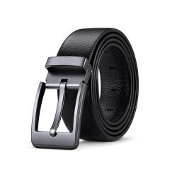 Wholesale customized men leather belt genuine leather alloy pin buckle men's belt