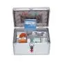 2-layer portable first aid kit storage box aluminum alloy multifunctional family emergency medicine box with handle medicine box