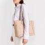 2023 New Arrival Customized Womens Tote Bags Soft Pu Leather Large Shopper Bag Business Ladies Tote Bag With Pockets And Zipper